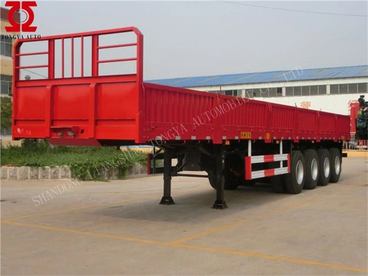 รถพ่วงผนังด้านข้าง 4axles