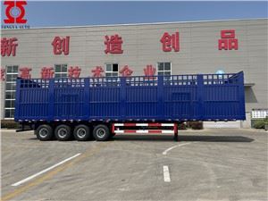 รถพ่วงกึ่งพ่วง 4axles Stake