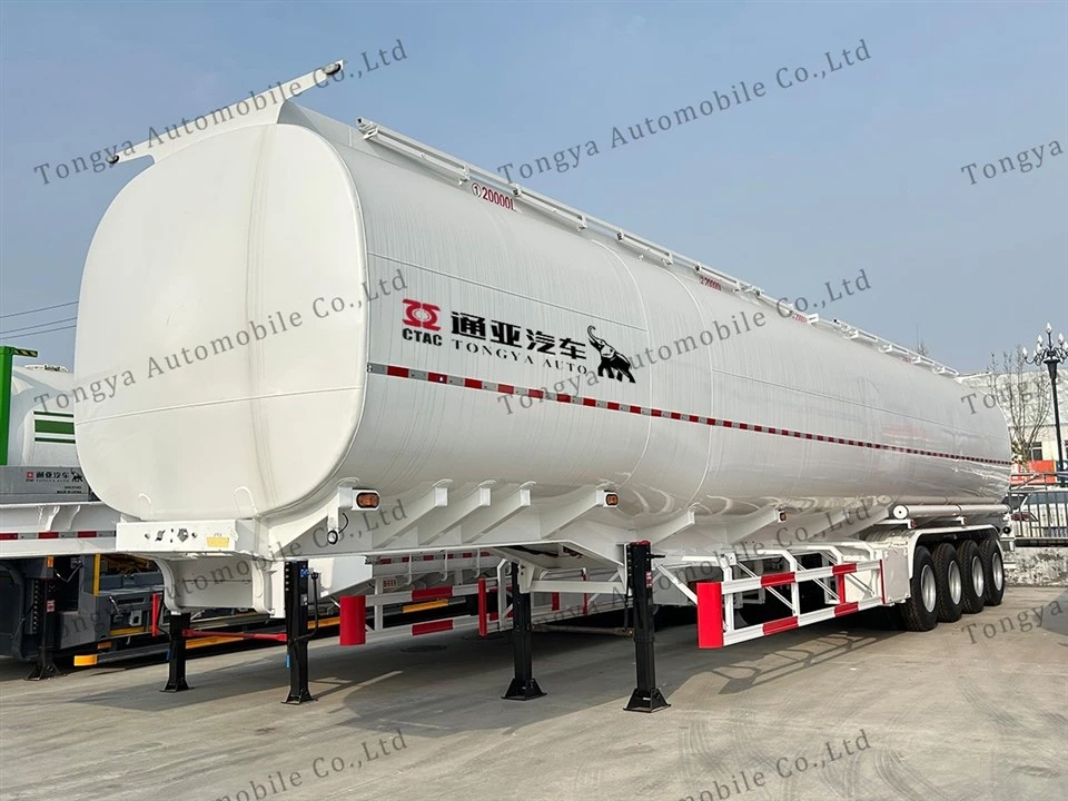 รถกึ่งพ่วงบรรทุกน้ำมันเชื้อเพลิง 4 เพลา 80000L