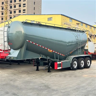 Bulk Cement Tanker Semi Trailer สำหรับผง